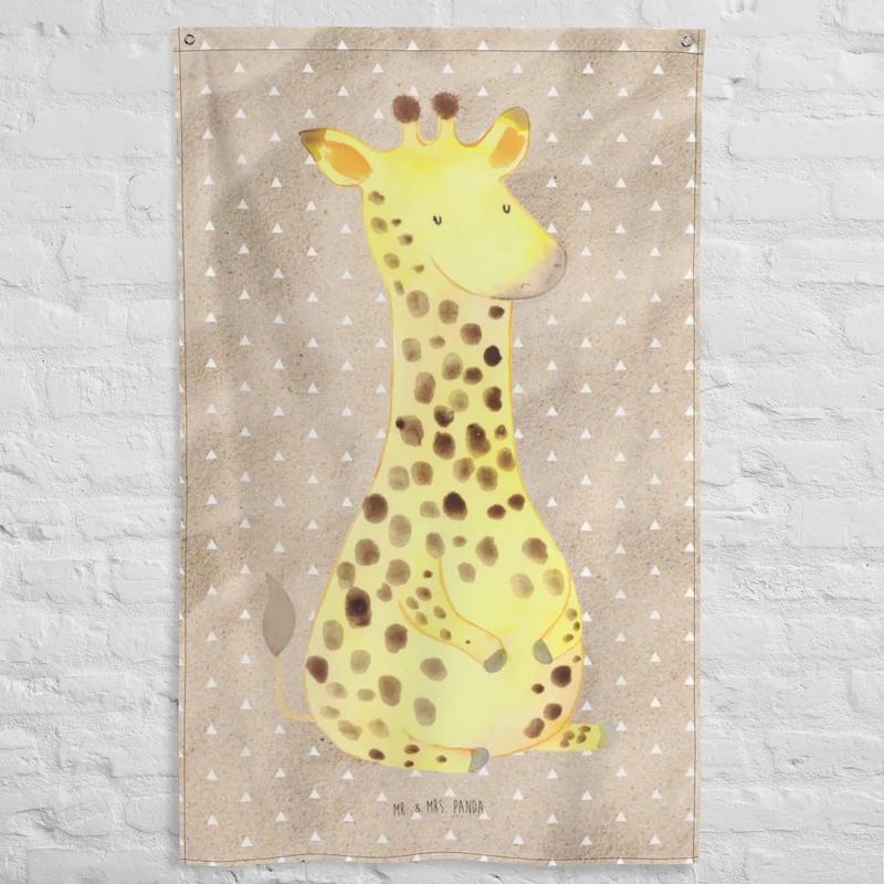 Wandteppich Giraffe Zufrieden