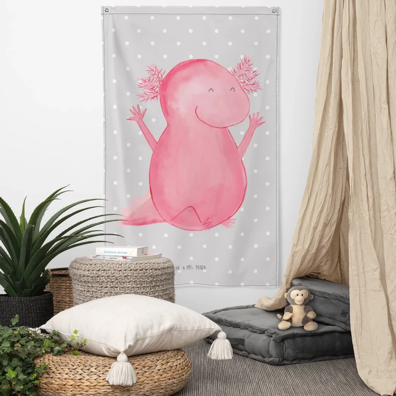 Wandteppich Axolotl Hurra