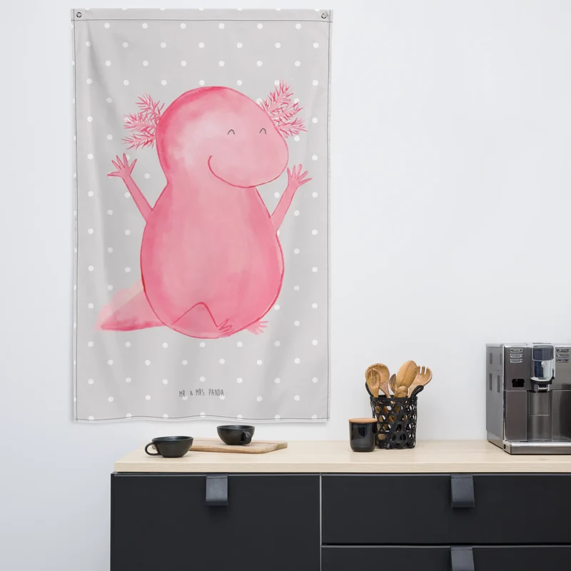 Wandteppich Axolotl Hurra