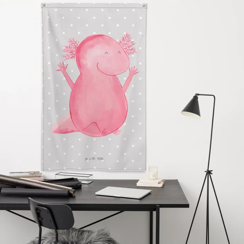 Wandteppich Axolotl Hurra