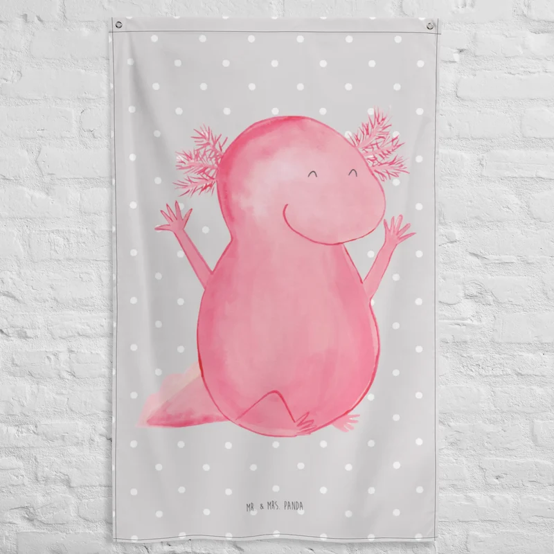 Wandteppich Axolotl Hurra