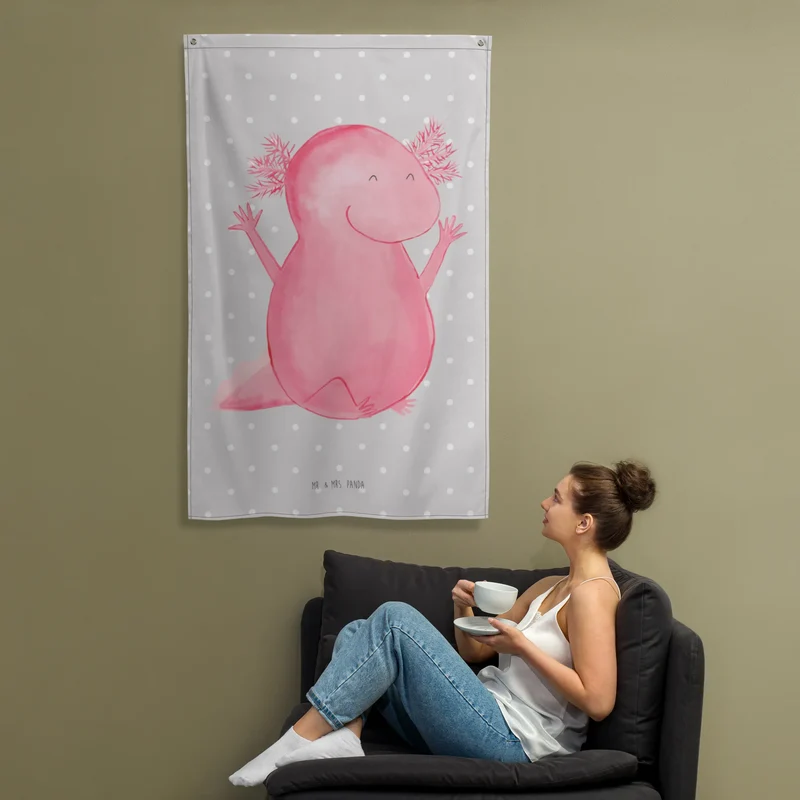 Wandteppich Axolotl Hurra