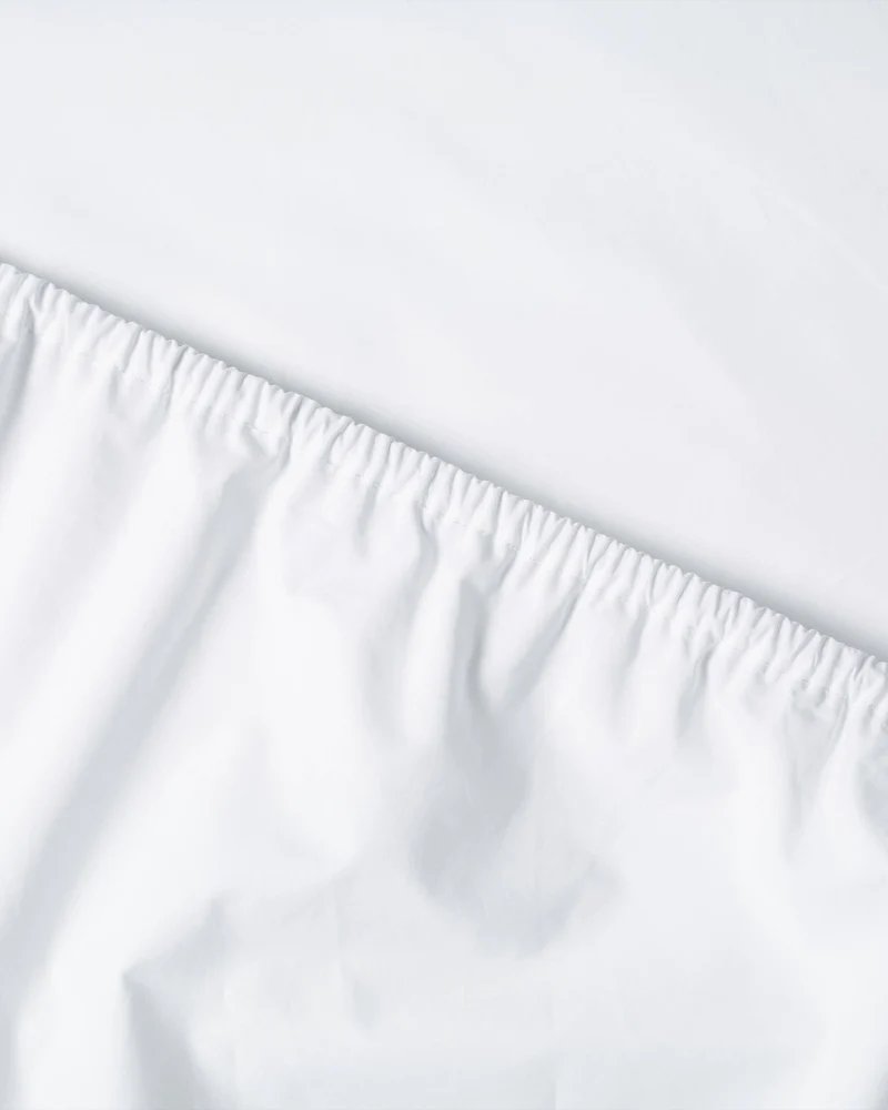 Fitted Sheet Cotton White