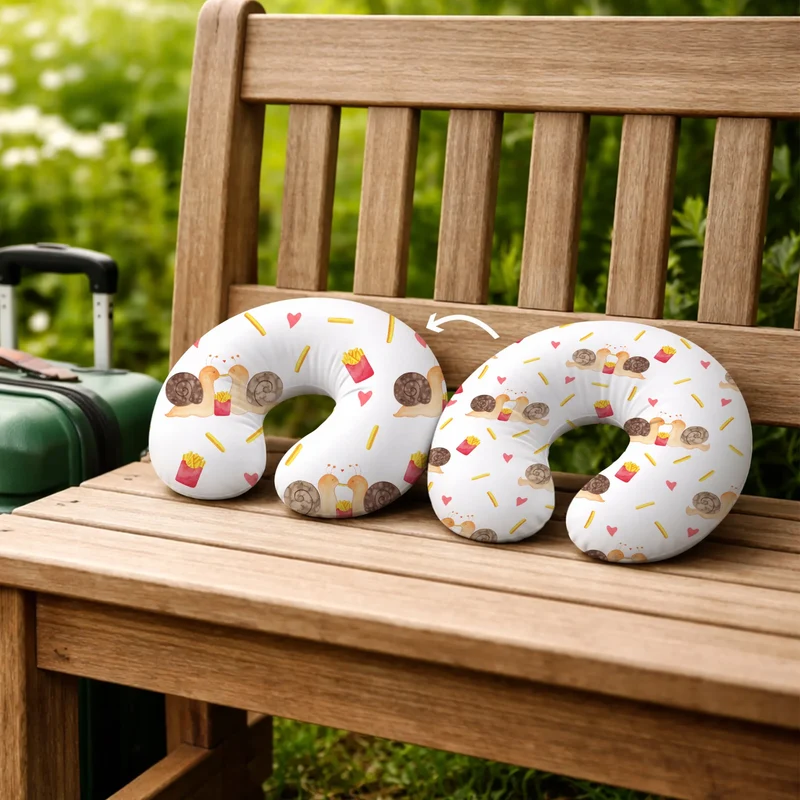 Nackenkissen Schnecken Liebe Muster