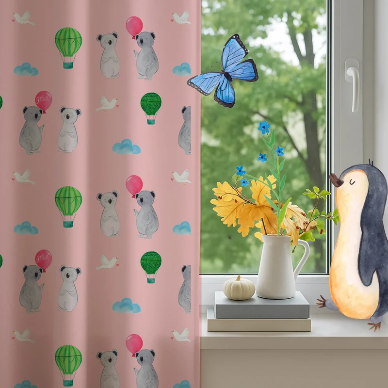 Vorhang Koala Luftballon Muster