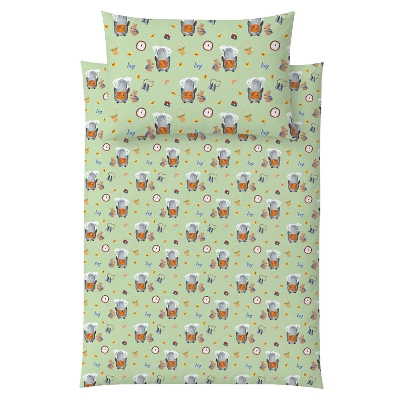 Kinderbettwäsche Pinguin & Maus Wanderer Muster