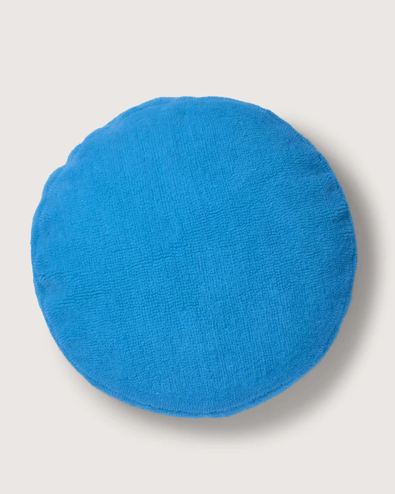 Really bigDOT Cushion Cover Furry Brilliant Blue