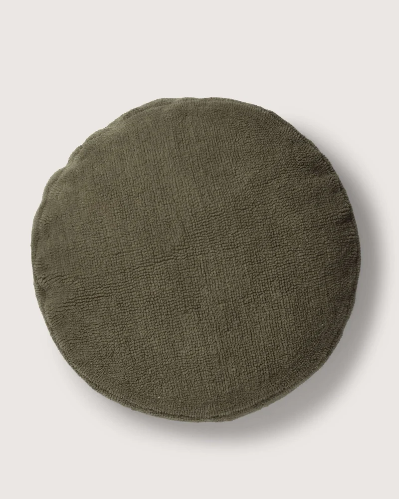 Really bigDOT Cushion Cover Furry Dark Olive