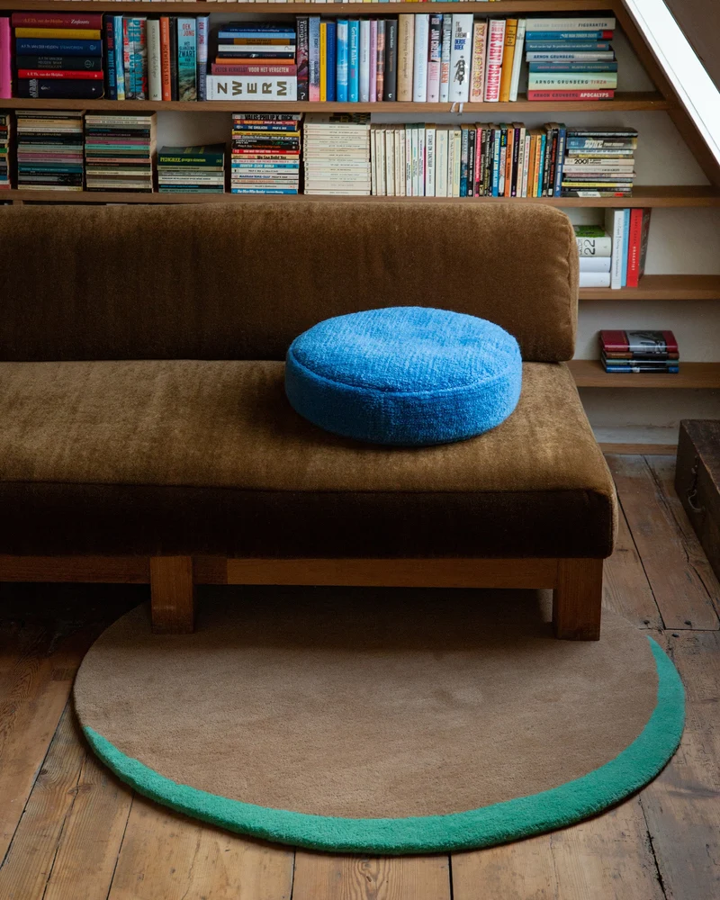 bigDOT Cushion Cover Furry Brilliant Blue