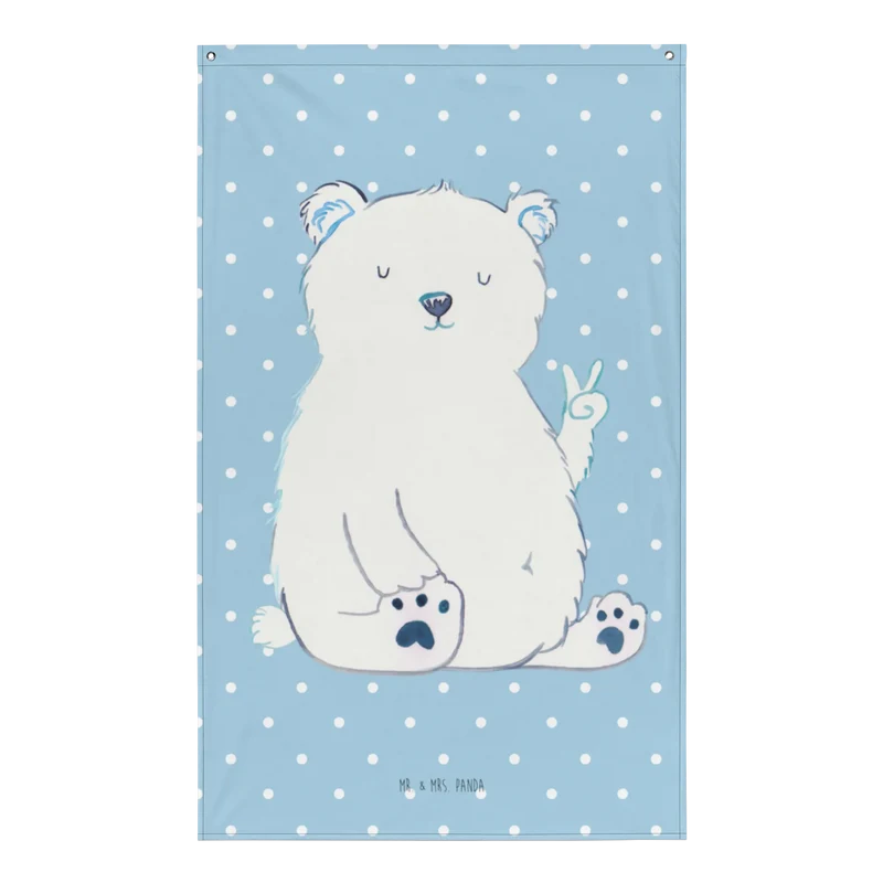 Wandteppich Eisbär Faul
