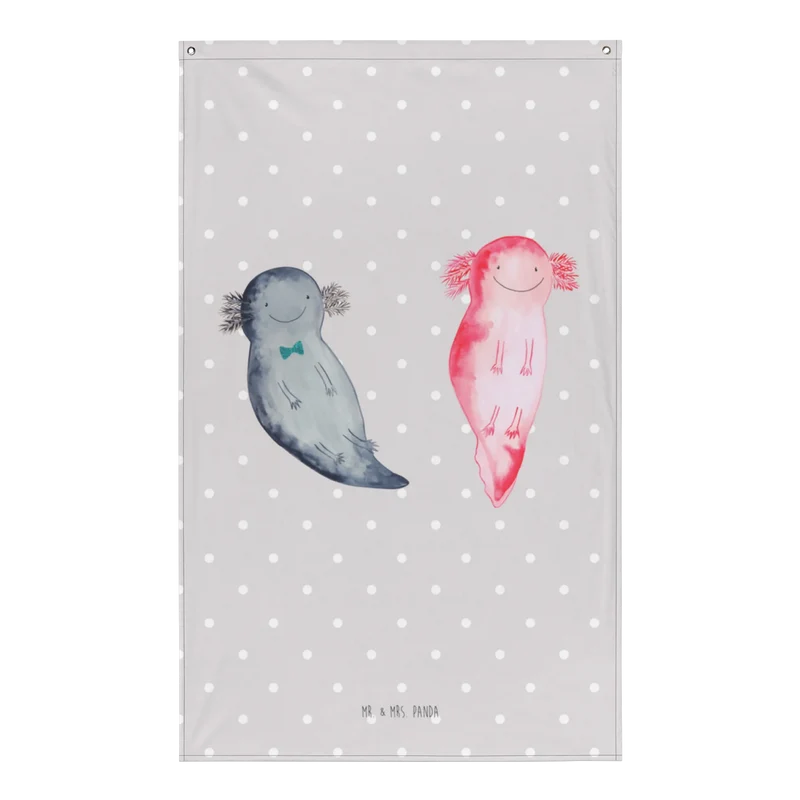Wandteppich Axolotl Freundin