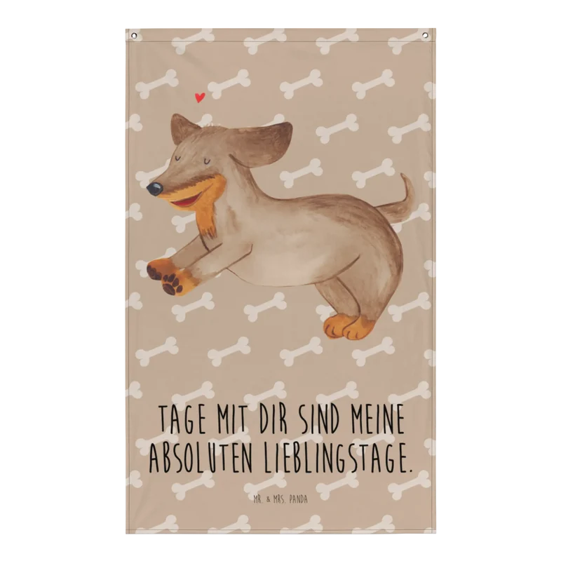 Wandteppich Hund Dackel