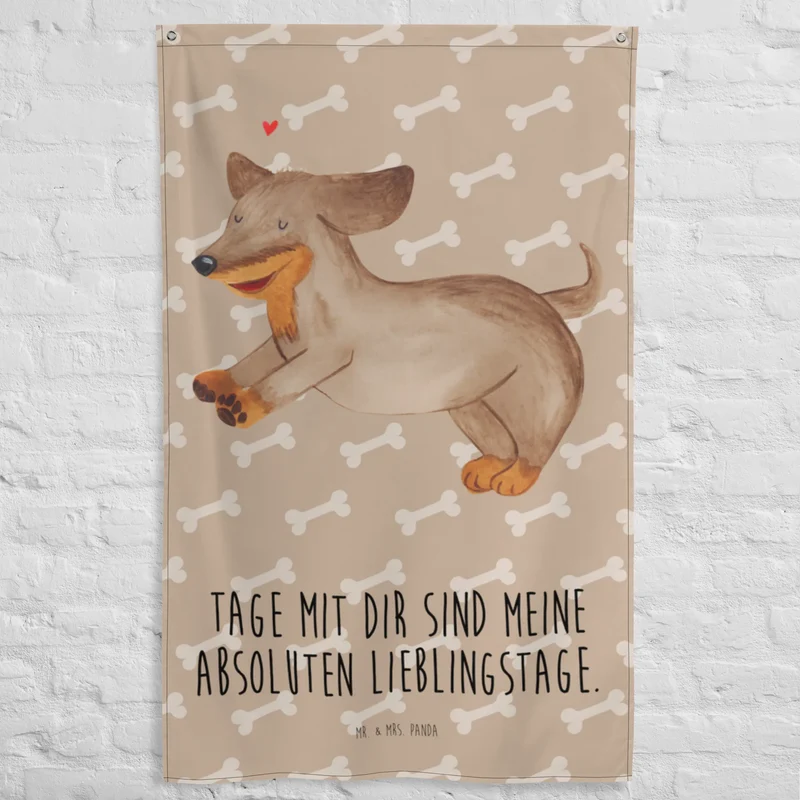 Wandteppich Hund Dackel