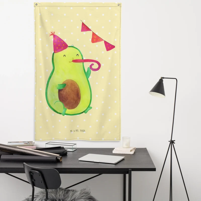 Wandteppich Avocado Party