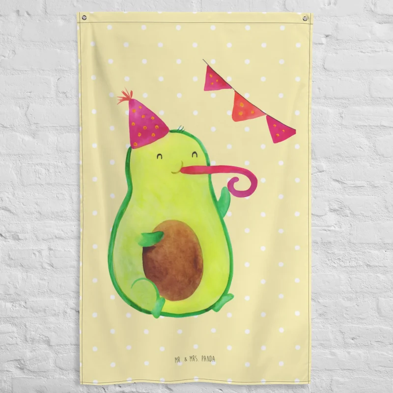 Wandteppich Avocado Party