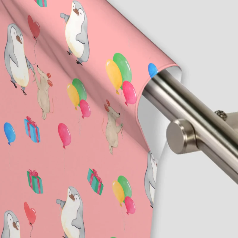 Vorhang Maus Pinguin Geburtstag Muster