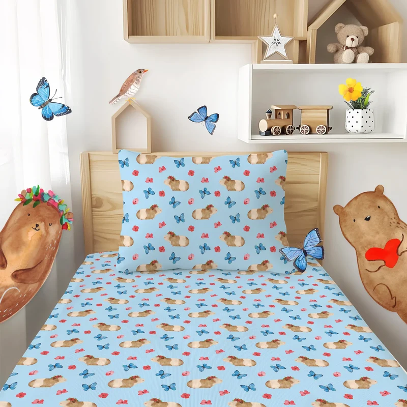Kinderbettwäsche Meerschweinchen Weisheit Muster