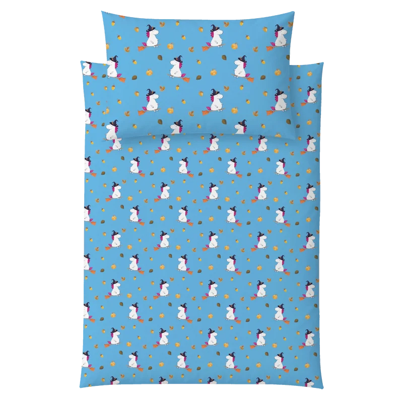 Kinderbettwäsche Einhorn Hexe Muster