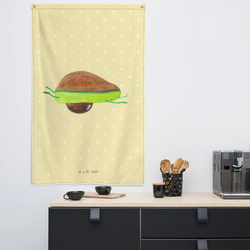 Wandteppich Avocado Yoga
