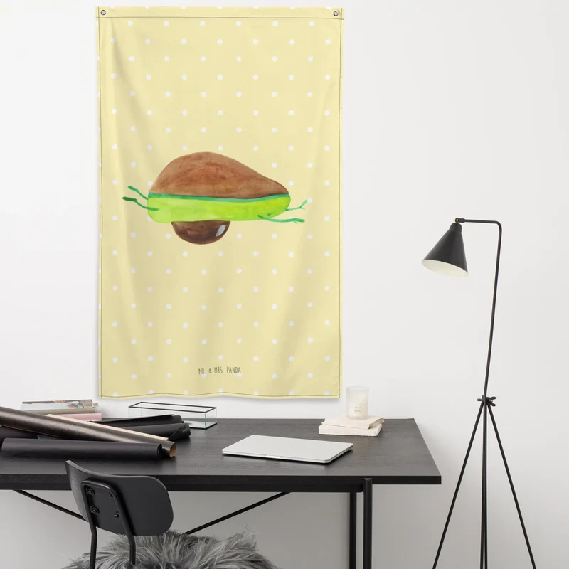 Wandteppich Avocado Yoga
