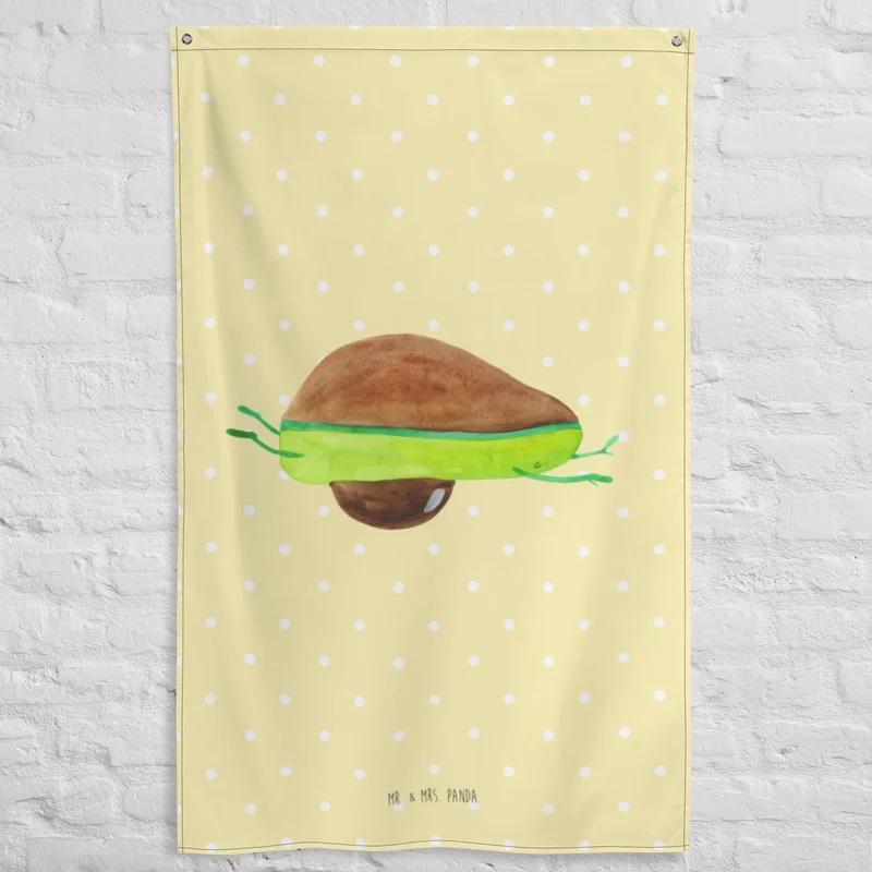 Wandteppich Avocado Yoga