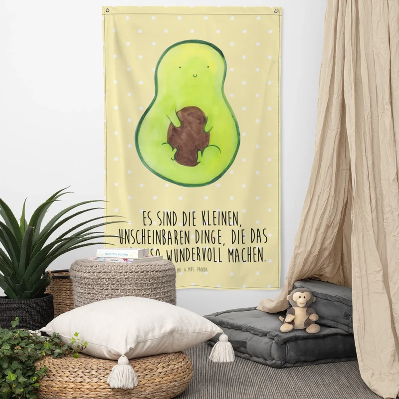 Wandteppich Avocado Kern