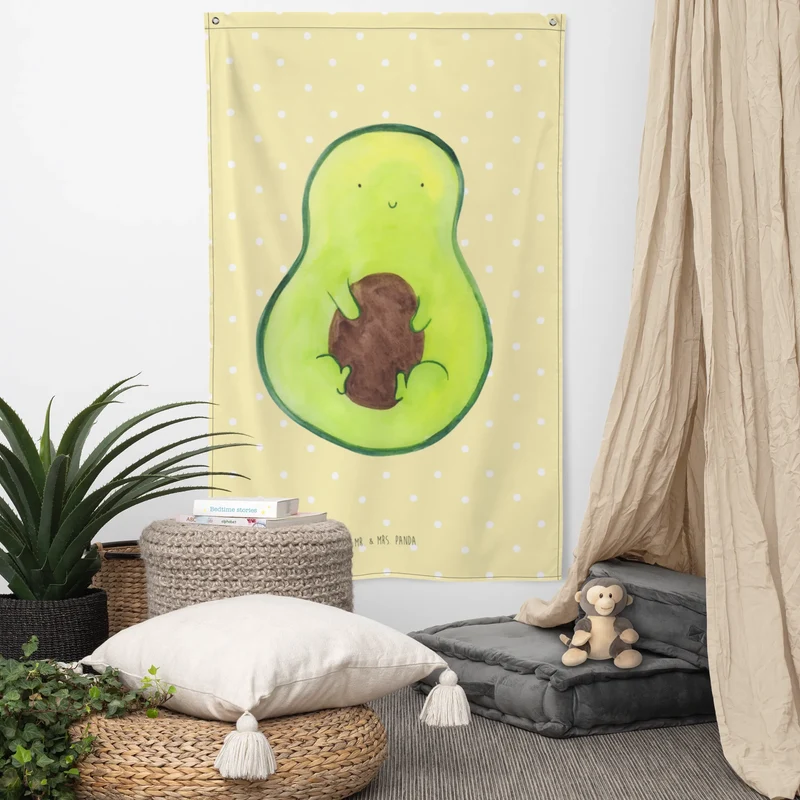 Wandteppich Avocado Kern