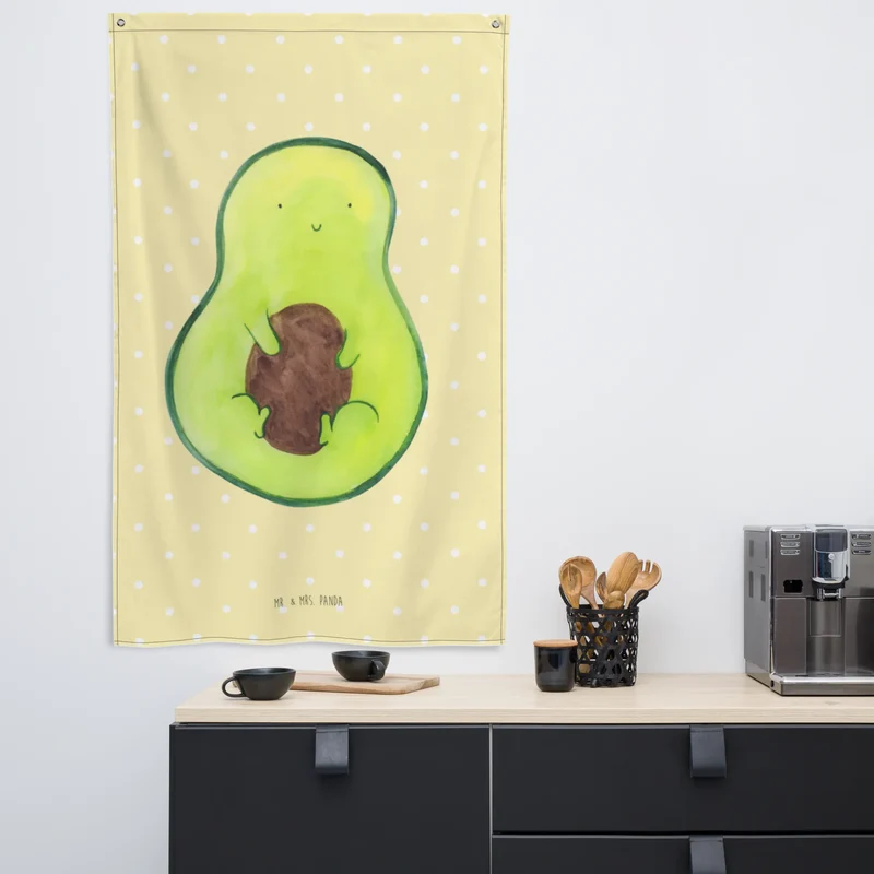 Wandteppich Avocado Kern