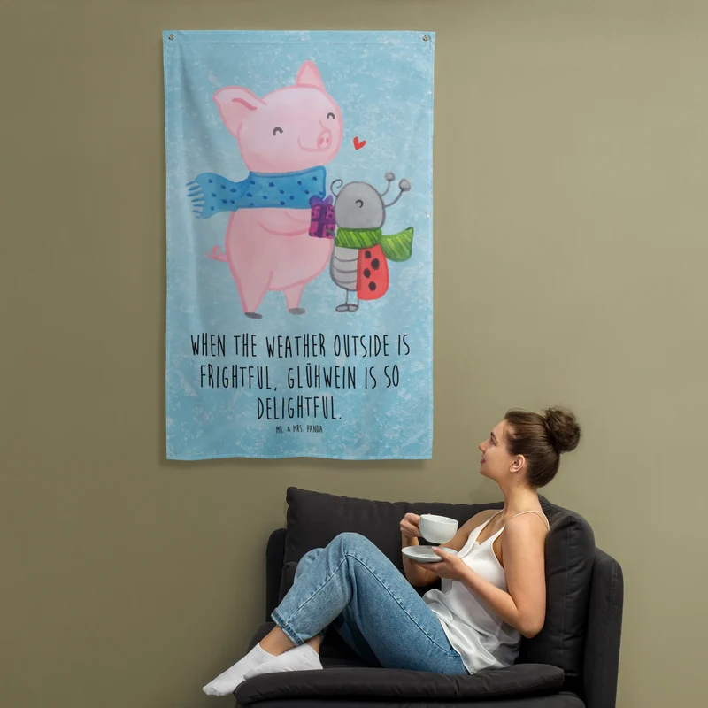 Wandteppich Glühschwein Smörle