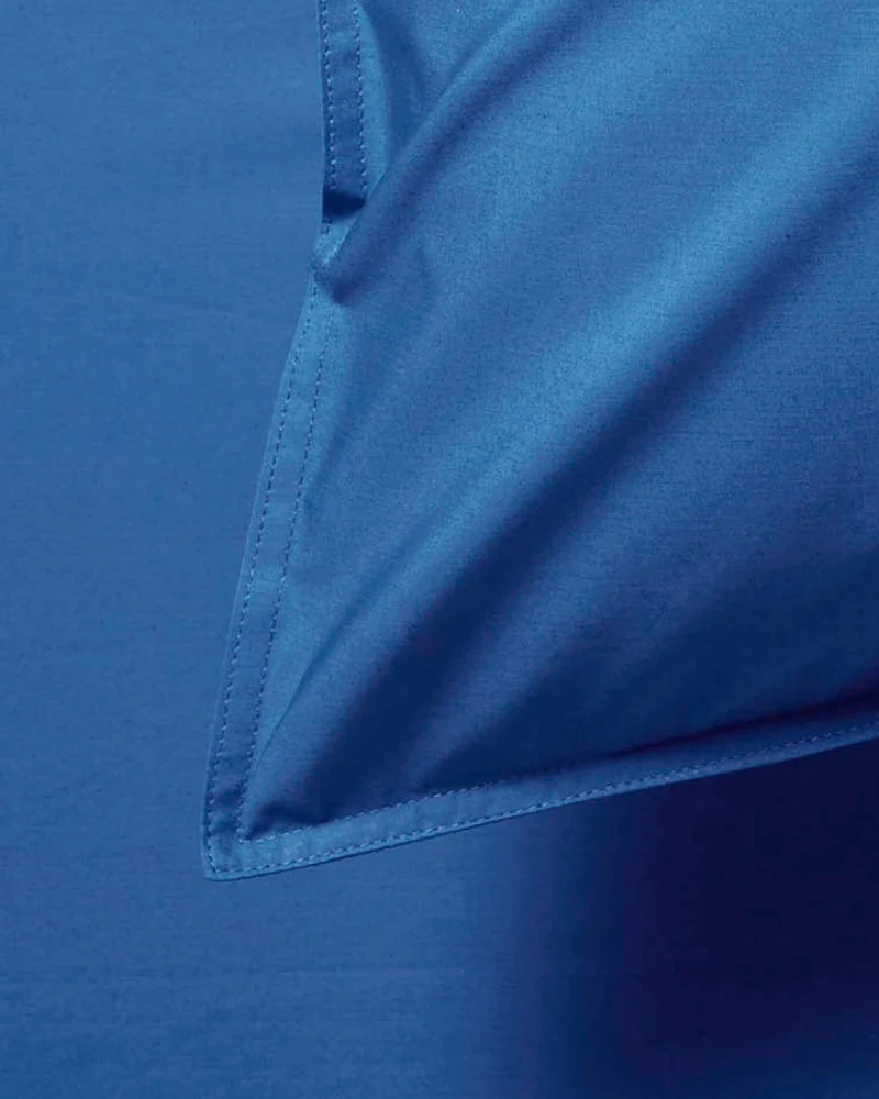 Pillowcase Cotton Cobalt Blue