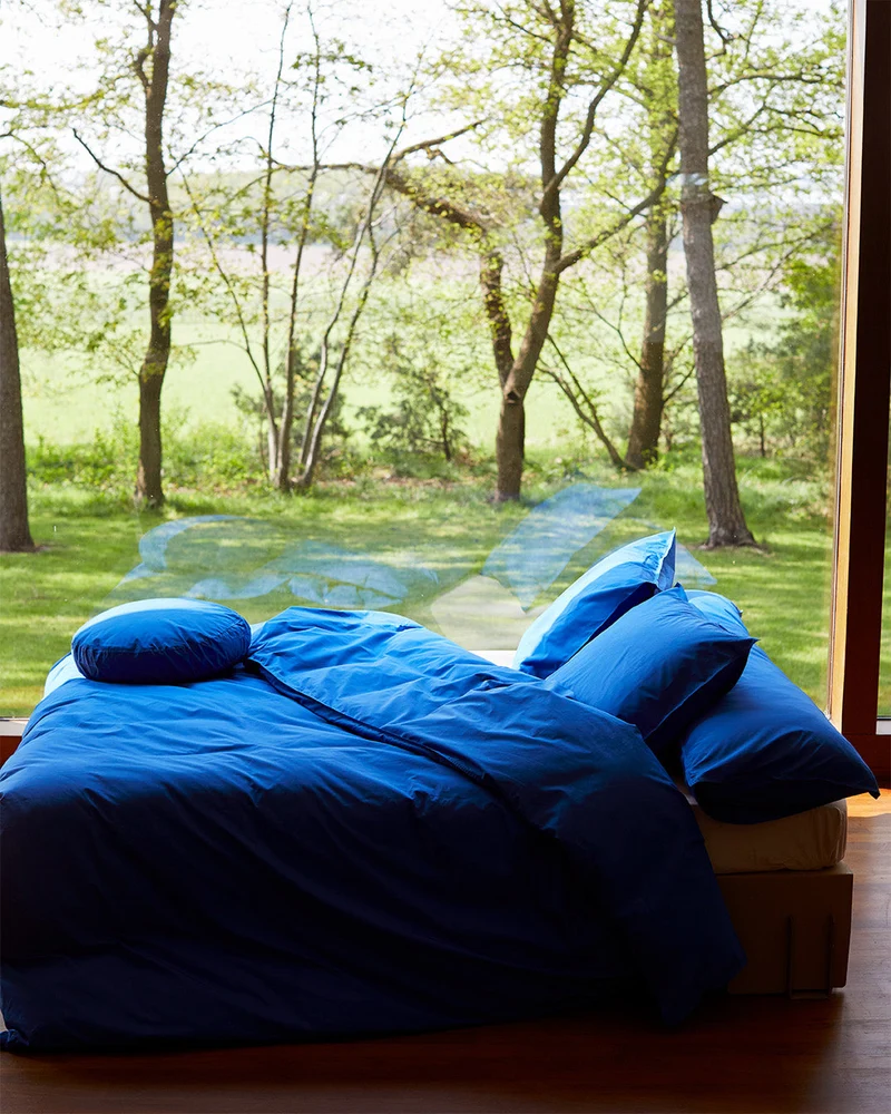 bedMATE Pillowcase Cotton Cobalt Blue