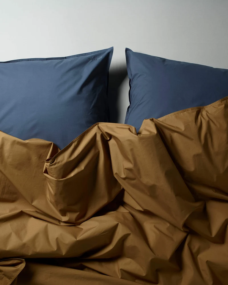 Duvet Cover Cotton Khaki Gold