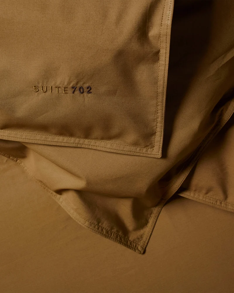 Duvet Cover Cotton Khaki Gold