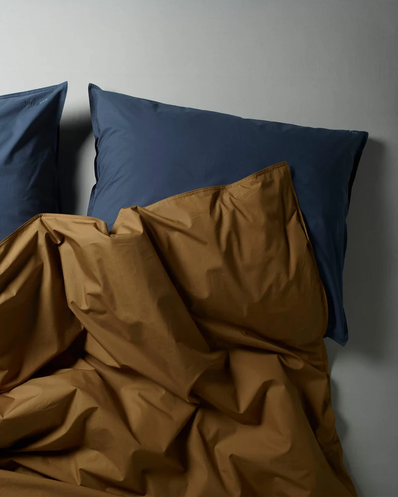 Duvet Cover Cotton Khaki Gold
