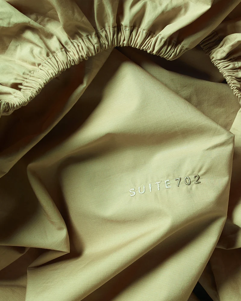 Fitted Sheet Cotton Pistachio