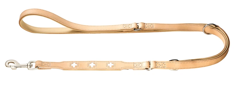 SWISS Set Halsband & Leine | natur/beige