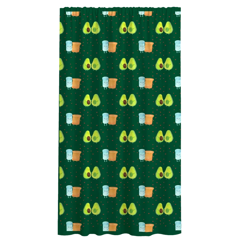 Vorhang Avocado Pärchen Muster