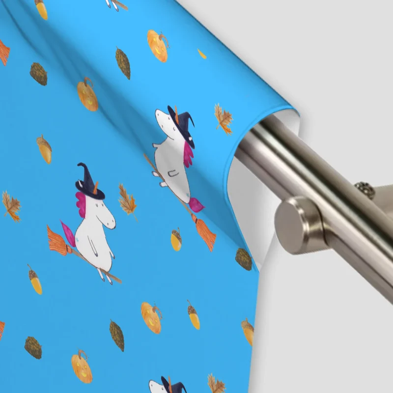 Vorhang Einhorn Hexe Muster