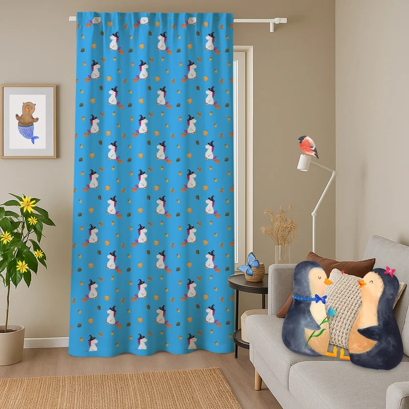Vorhang Einhorn Hexe Muster