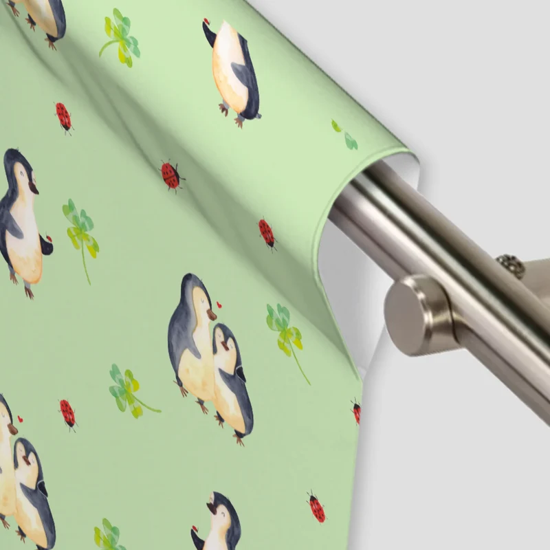 Vorhang Pinguin Marienkäfer Muster