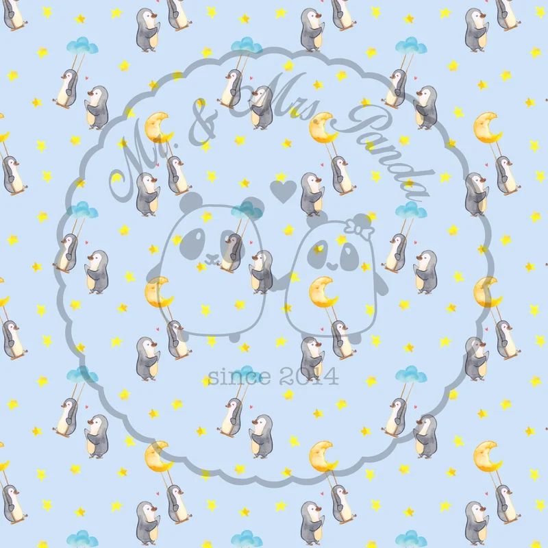 Bettwäsche Pinguin Oma schaukeln Muster