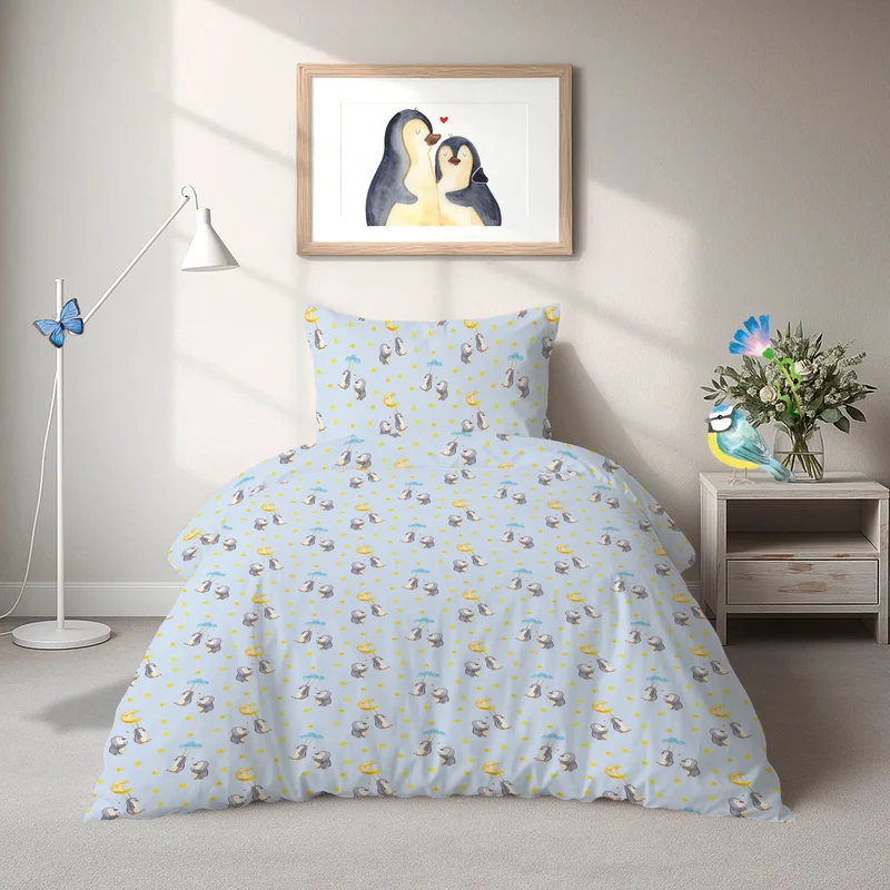 Bettwäsche Pinguin Oma schaukeln Muster