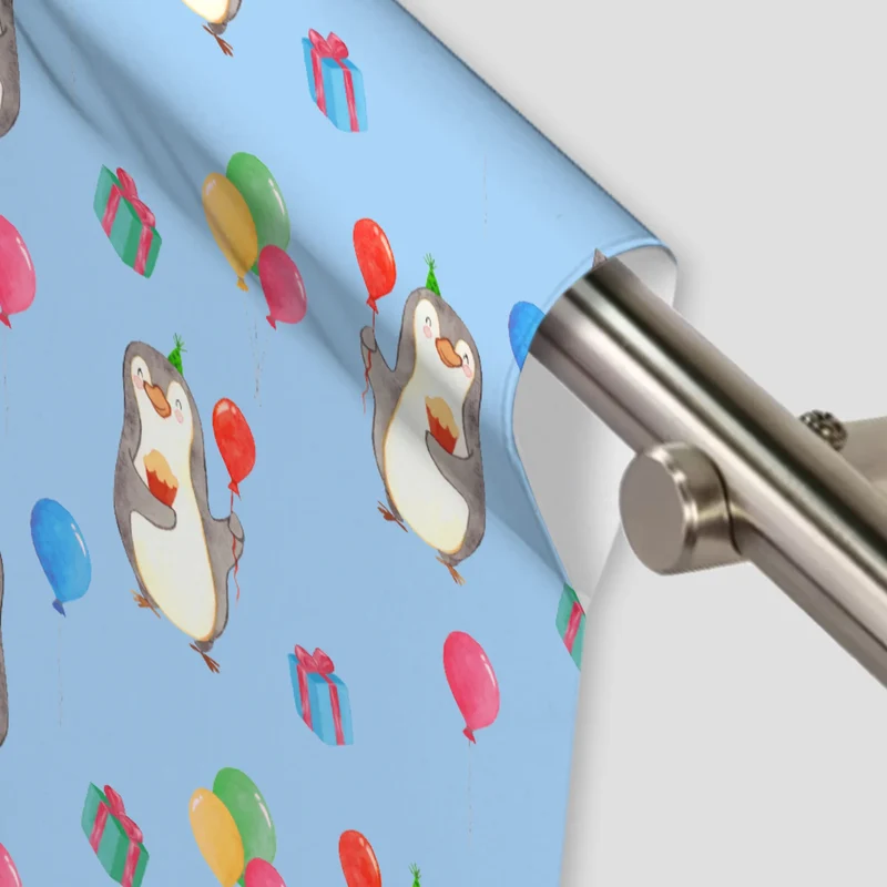 Vorhang Pinguin Geburtstag Muster