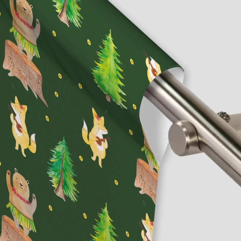Vorhang Waldtiere Aloha Muster