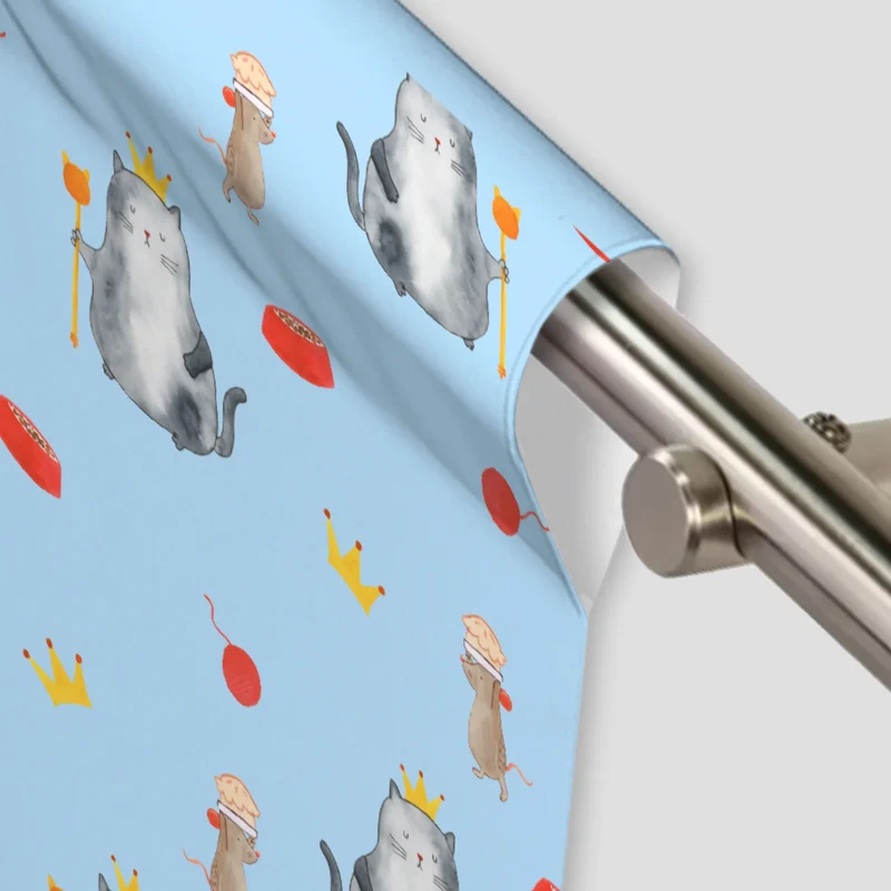 Vorhang Katze König Muster