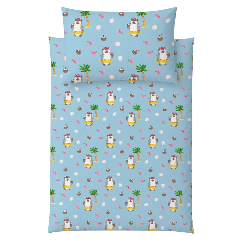 Kinderbettwäsche Pinguin Kokosnuss Muster
