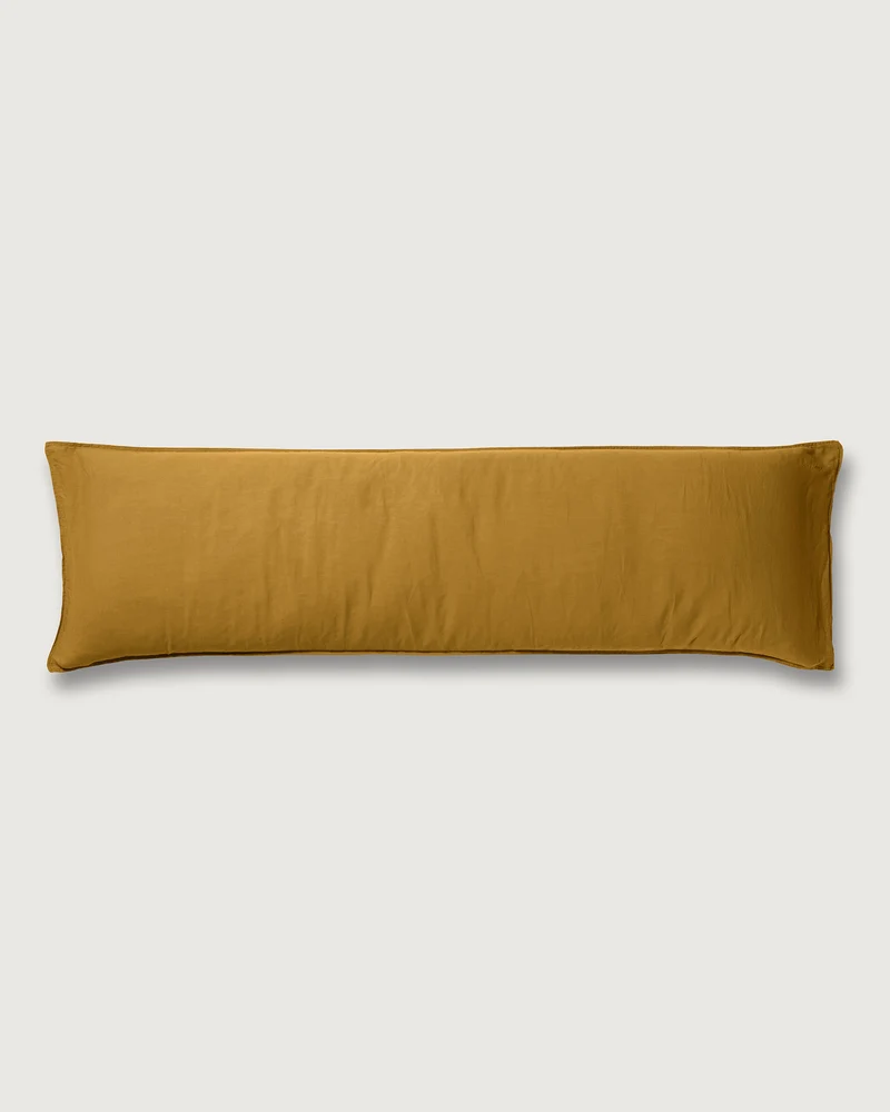 bedMATE Pillowcase Linen Khaki Gold