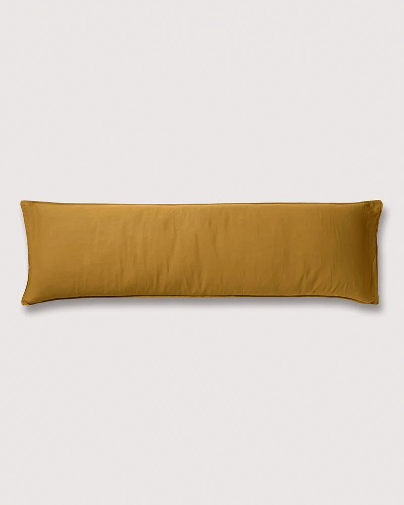 bedMATE Pillowcase Linen Khaki Gold