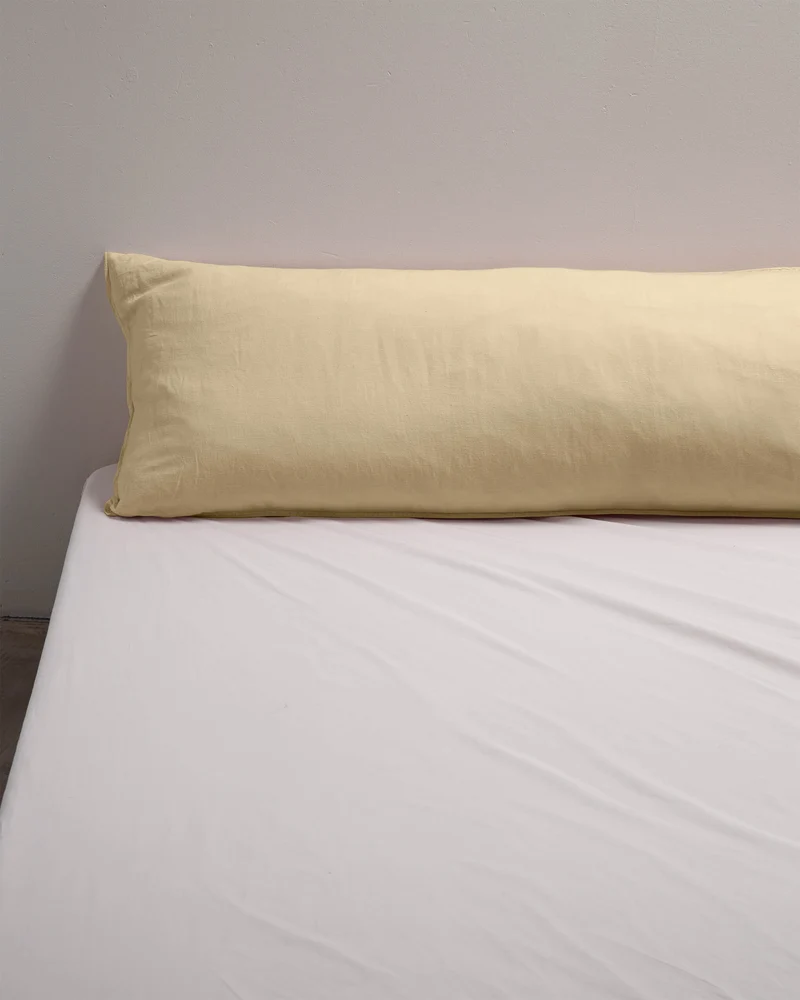 bedMATE Pillowcase Linen Creamy Yellow