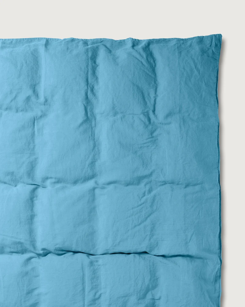 Duvet Cover Linen True Blue